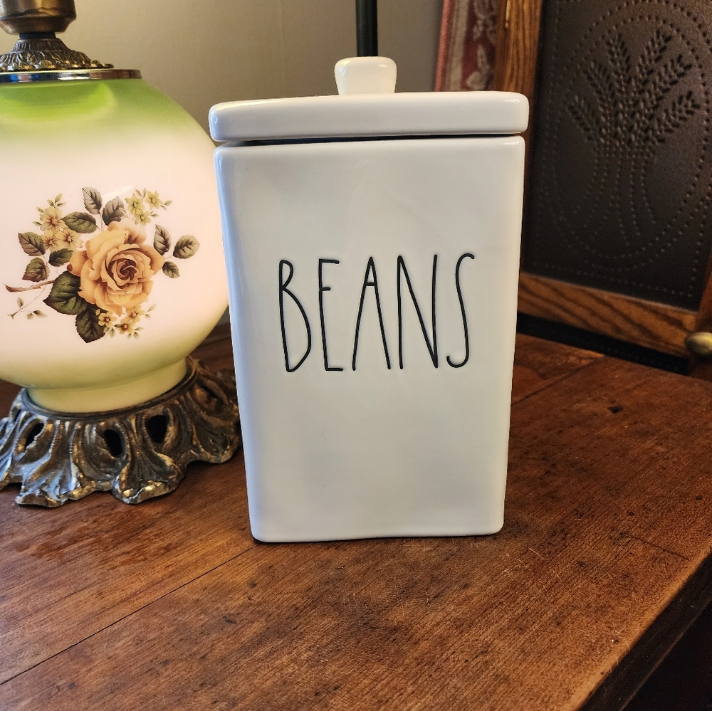 Rae Dunn White Beans Canister